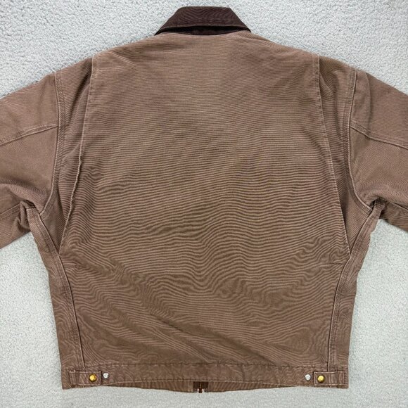Carhartt Jacket Extra Large Tall FWD Firewood Brown Detroit Blanket Lined J97 - Picture 3 of 10